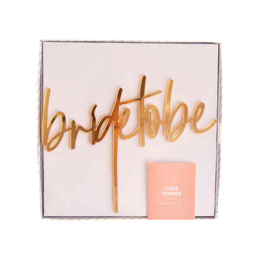 Cake Topper de Acrílico "Bride to be"