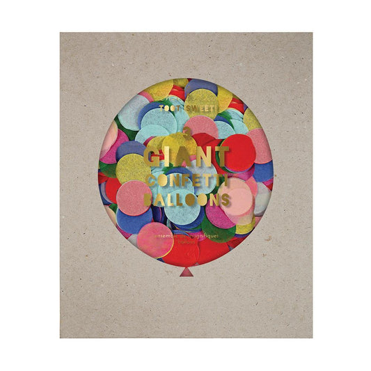Kit de Globos Gigantes con Confetti Multicolor (3 Piezas)