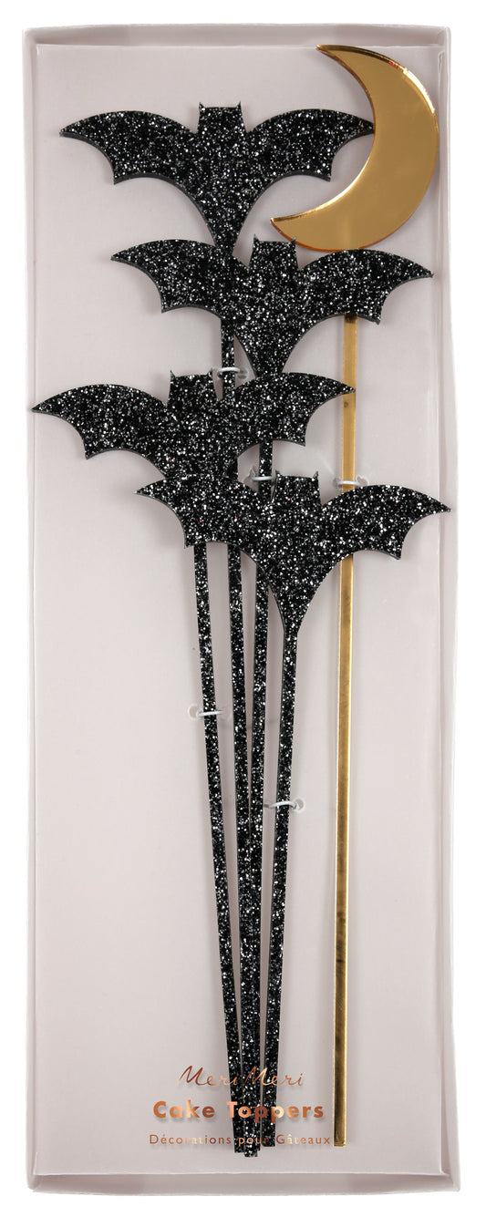 Cake Toppers de Acrílico Halloween (5 Piezas)