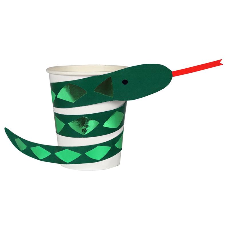 Vasos con Mangas en Forma de Serpiente (8 Piezas)
