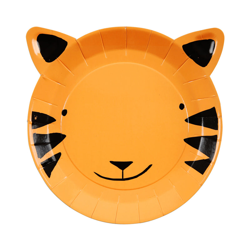 Platos en Forma de Tigre (12 Piezas)