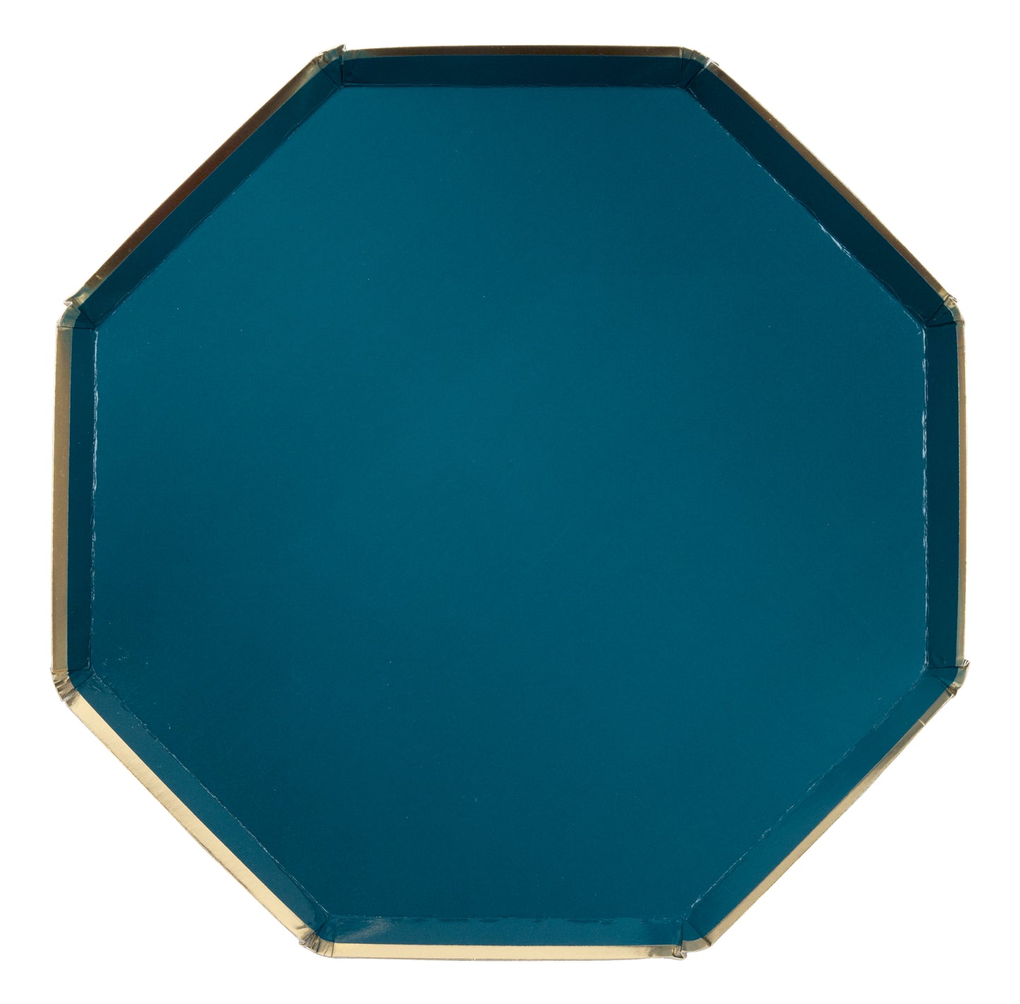 Platos Grandes Verde Azulado Oscuro (8 Piezas)