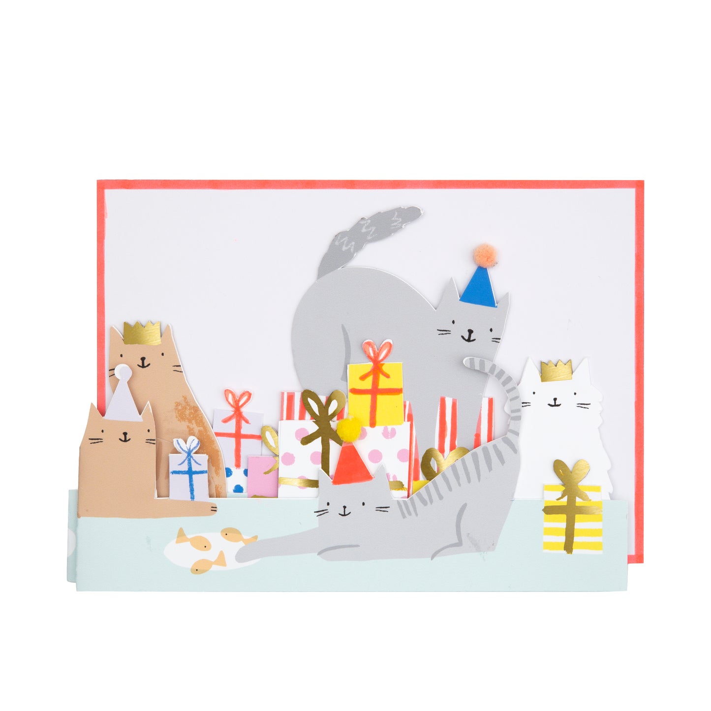 Tarjeta de Cumpleaños de Gatos