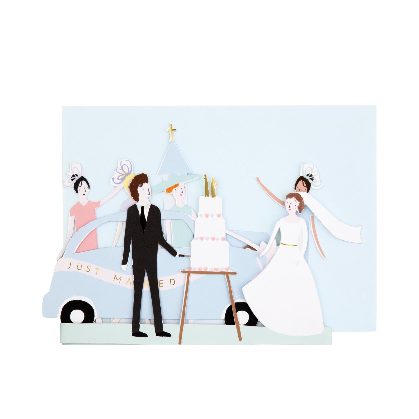 Tarjeta de Bodas Recién Casados