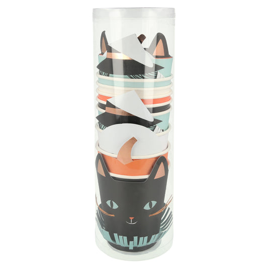 Vasos con Mangas de Personajes de Halloween (8 Piezas)