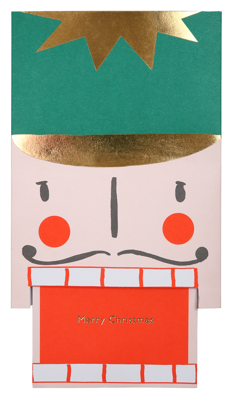 Tarjeta de Navidad en Forma de Cascanueces