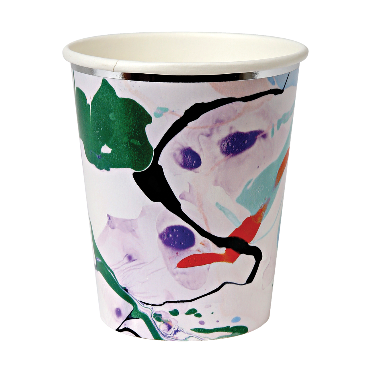 Vasos con Apariencia de Mármol (8 Piezas)