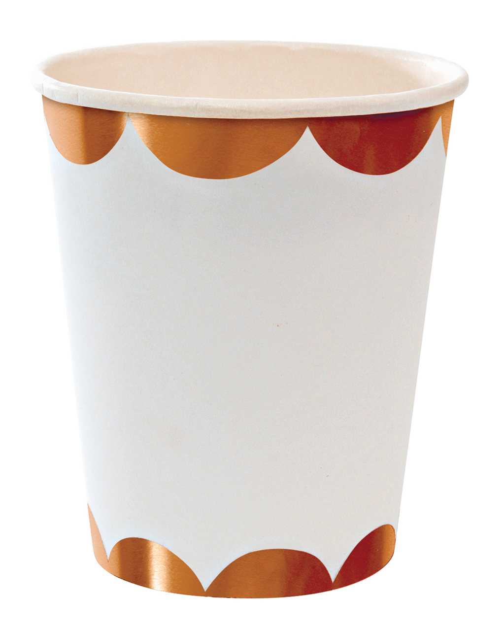 Vasos con Detalle Rose Gold (8 Piezas)