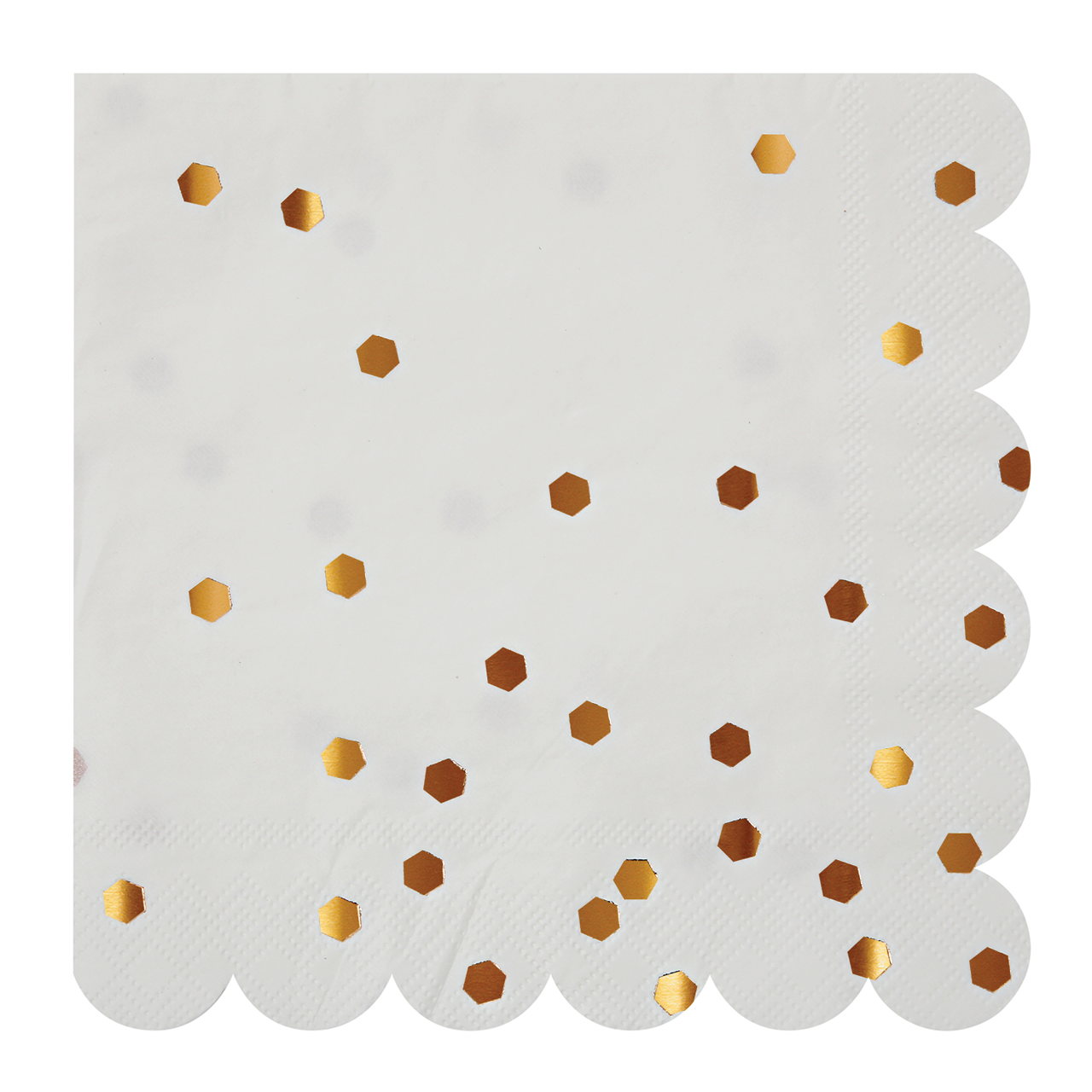 Servilletas Hexágonos Rose Gold (16 Piezas)
