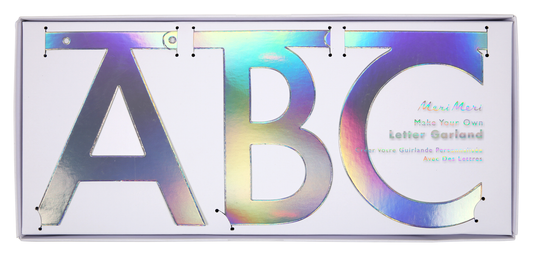 Kit Guirnalda Personalizable Holográfica (134 Piezas)