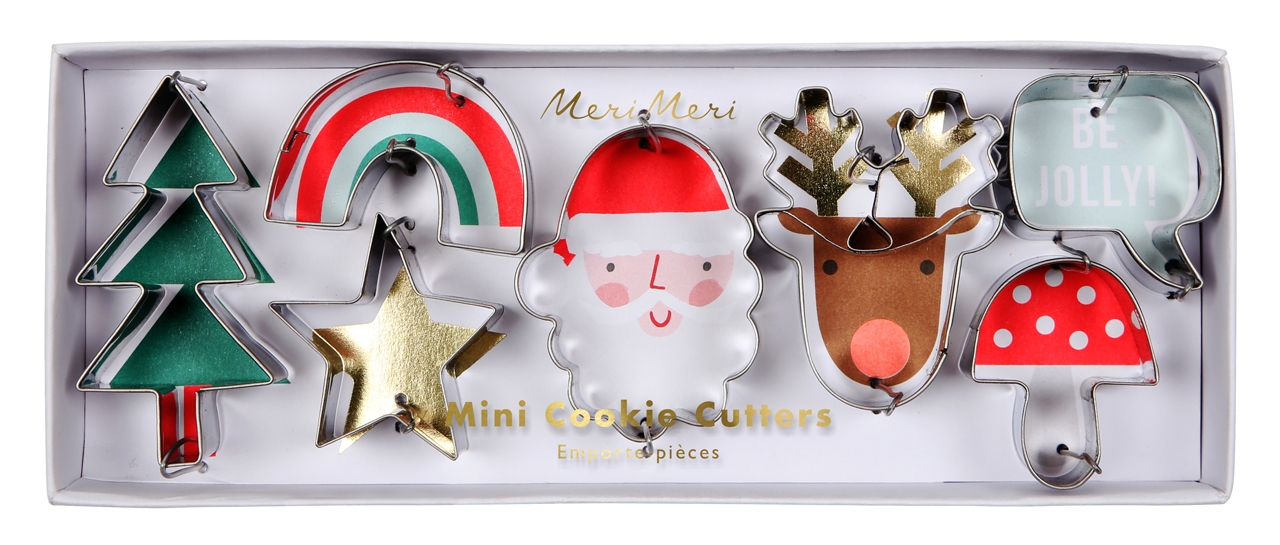 Mini Cortadores de Galletas de Navidad (7 Piezas)