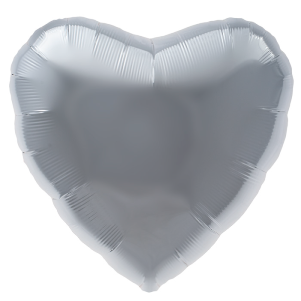 Globo Metálico en Forma de Corazón (Colores Varios)