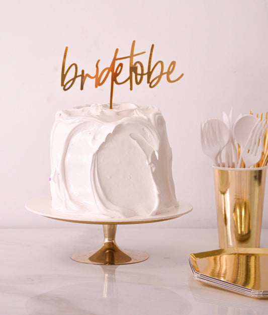 Cake Topper de Acrílico "Bride to be"