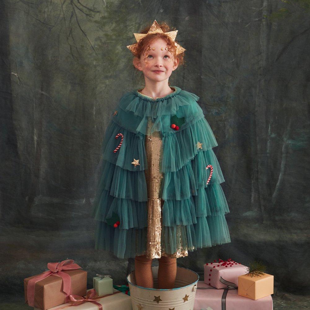 Disfraz Navideño de Árbol de Navidad (talla 3-6 años)