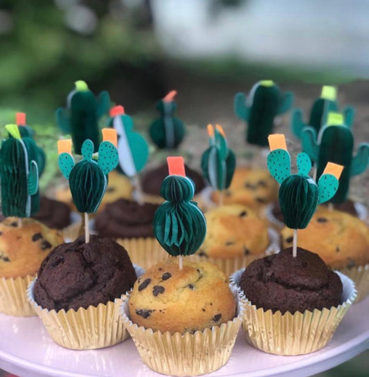 Cupcake Kit Cactus 3D (48 piezas)