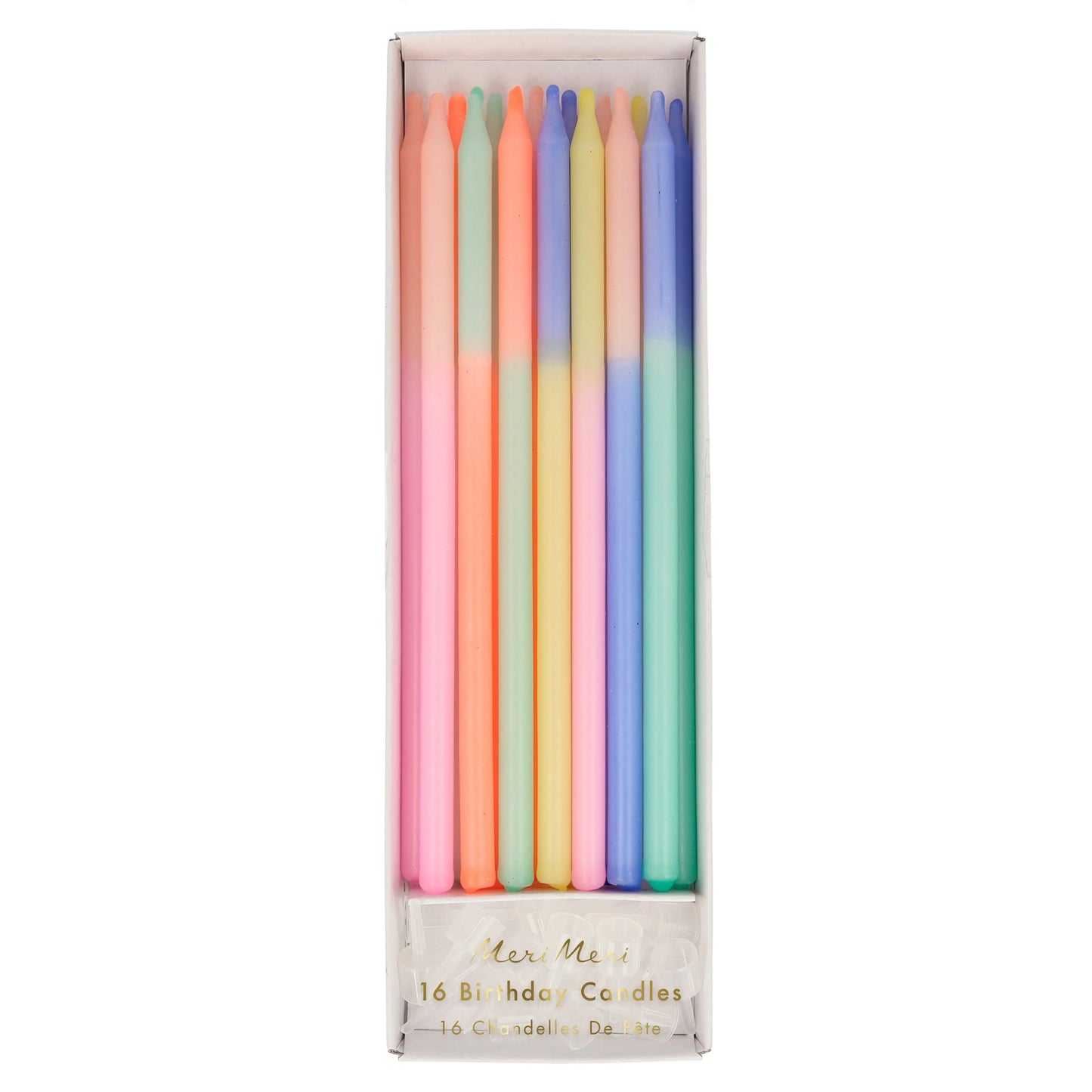 Velas Multicolor Pastel (16 Velas)