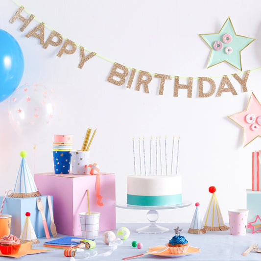 Guirnalda de Cumpleaños "Happy Birthday" (Colores Varios)