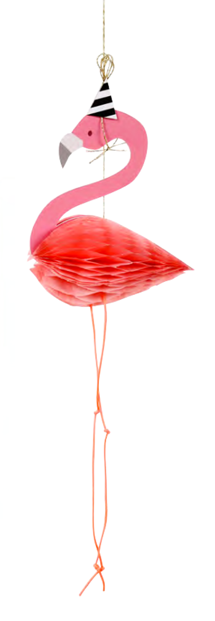 Tarjeta de Cumpleaños Flamingo 3D