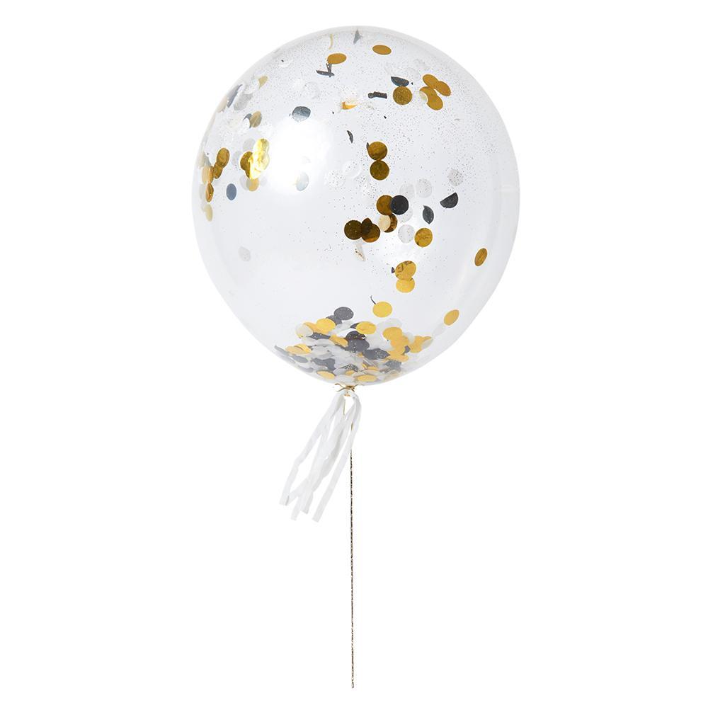 Kit de Globos con Confetti Metálico Gigante (8 Piezas)