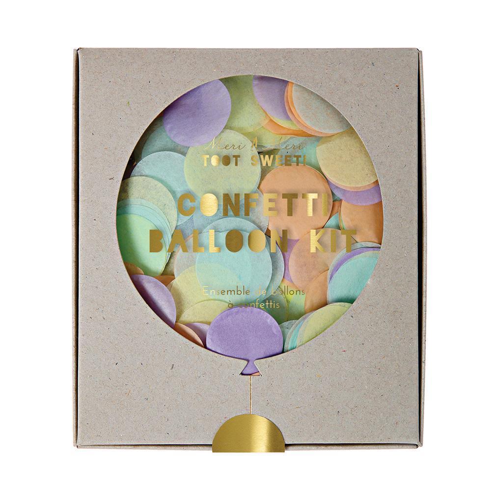 Kit de Globos con Confetti Gigante Pastel (8 Piezas)