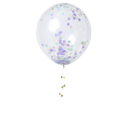 Kit de Globos con Confetti Gigante Pastel (8 Piezas)