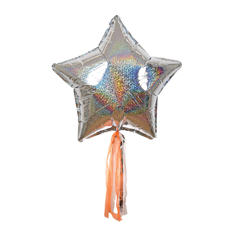 Kit de Globos de Estrellas Holográficas (6 Piezas)