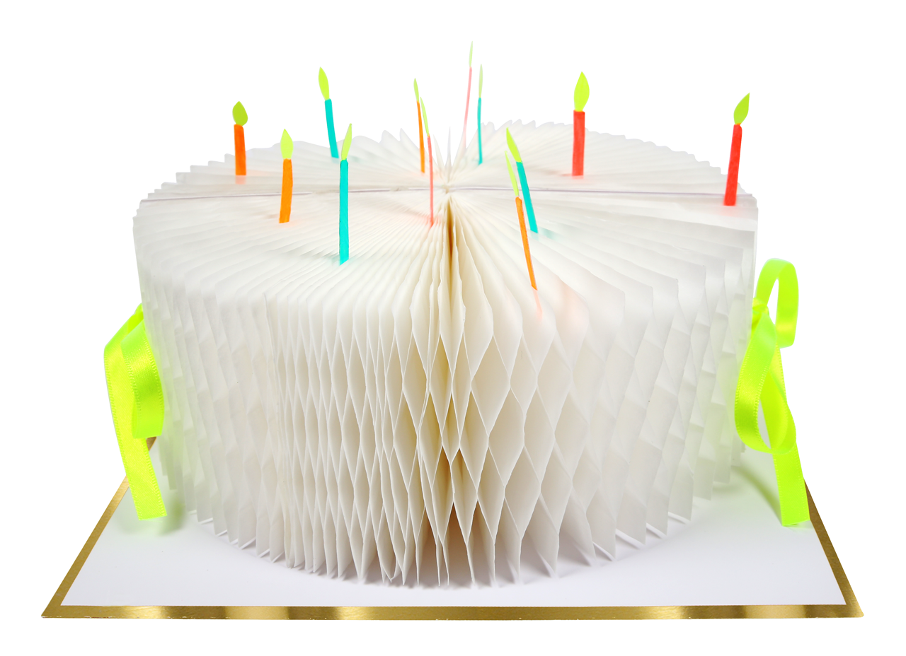 Tarjeta de Cumpleaños Pastel 3D