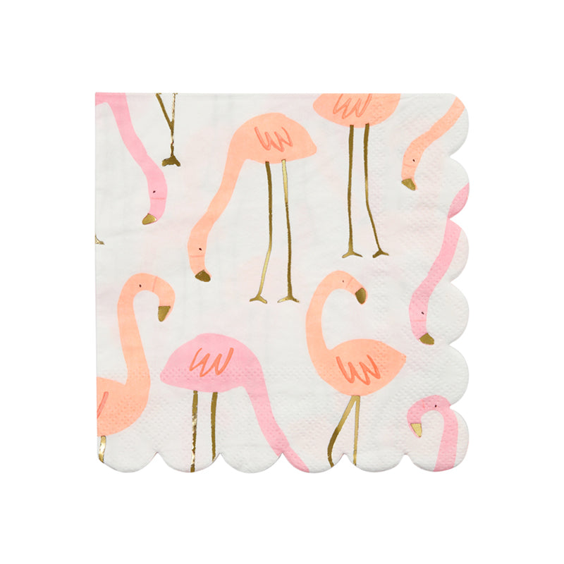 Servilletas Pequeñas de Flamingos (16 Piezas)