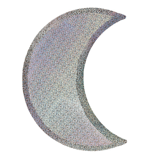 Platos Holográficos en Forma de Luna (8 Piezas)
