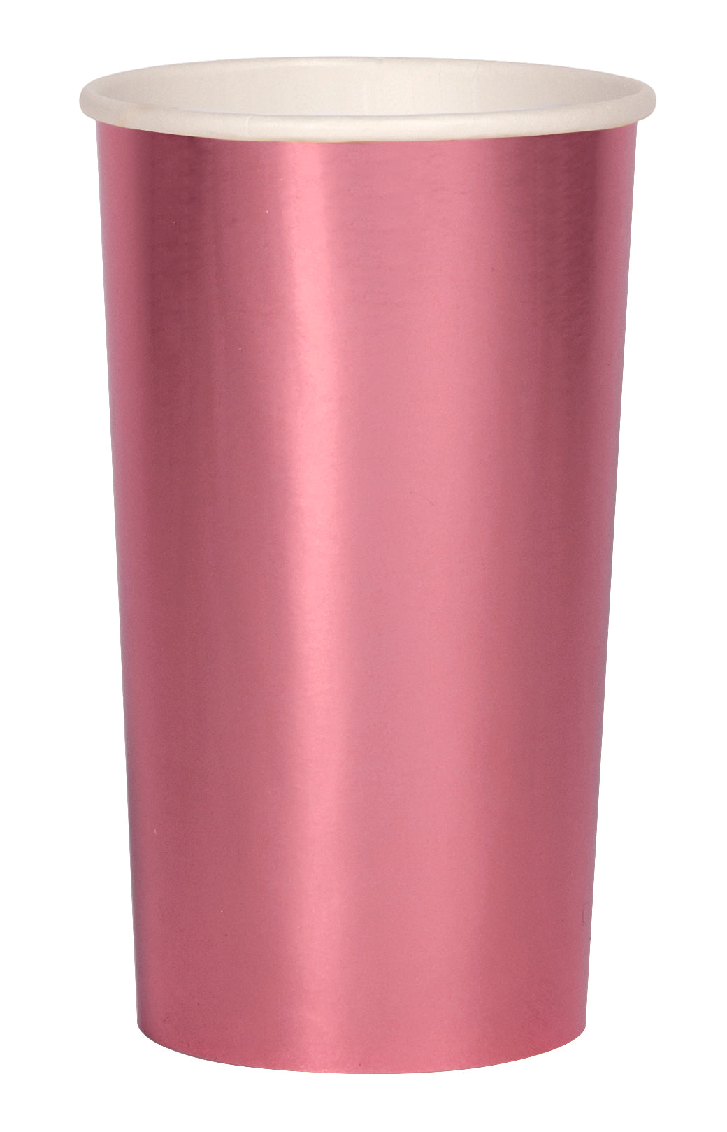 Vasos Grandes Rosa Metálico (8 Piezas)