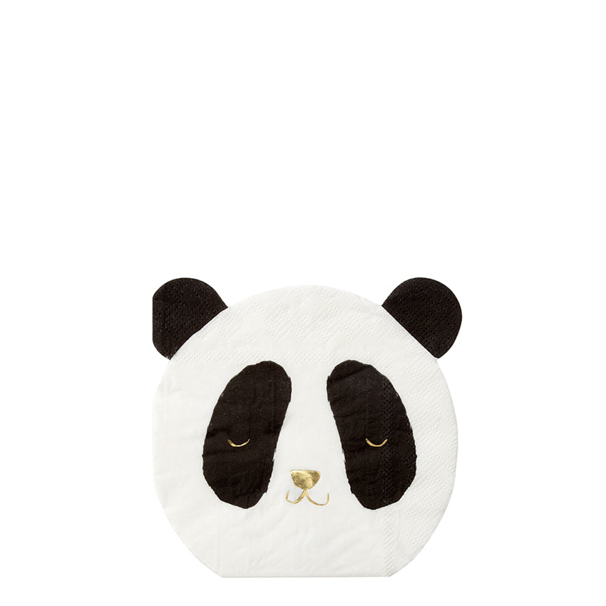 Servilletas en Forma de Oso Panda (16 Piezas)