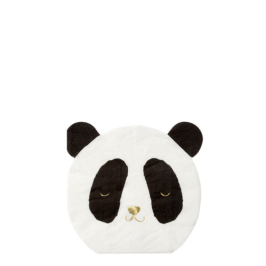 Servilletas en Forma de Oso Panda (16 Piezas)