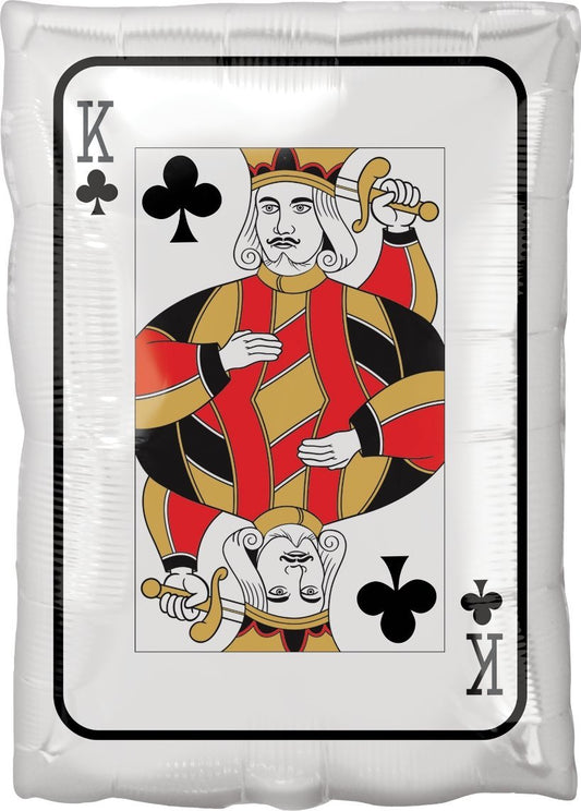 Globo Poker Carta Rey (1 Pieza)