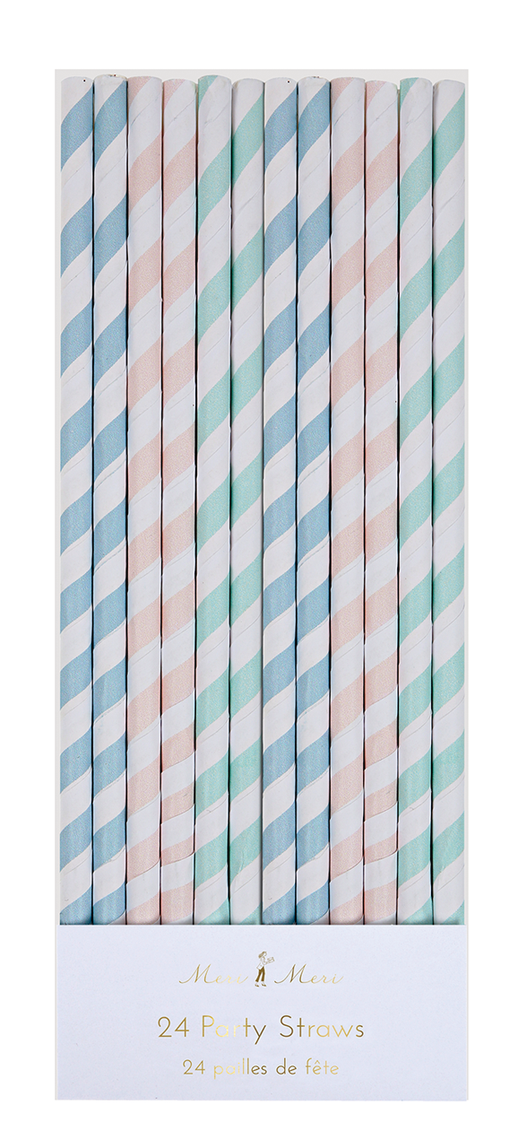 Popotes Color Pastel (24 Piezas)