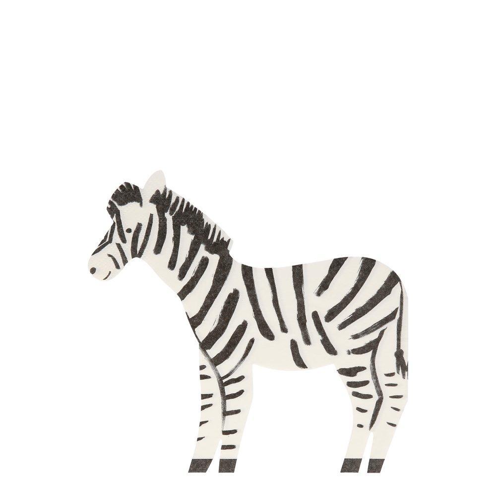 Servilletas de Zebra (16 Piezas)