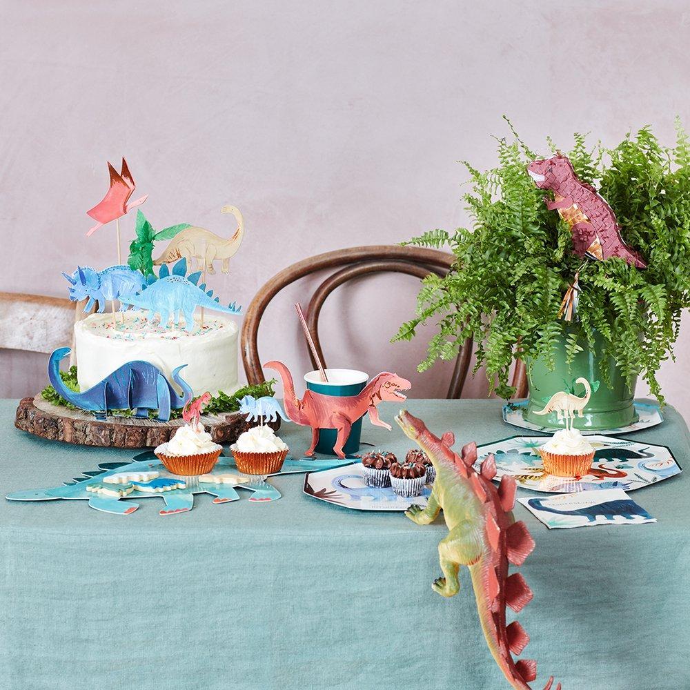 Cake Toppers de Dinosaurios (6 Piezas)
