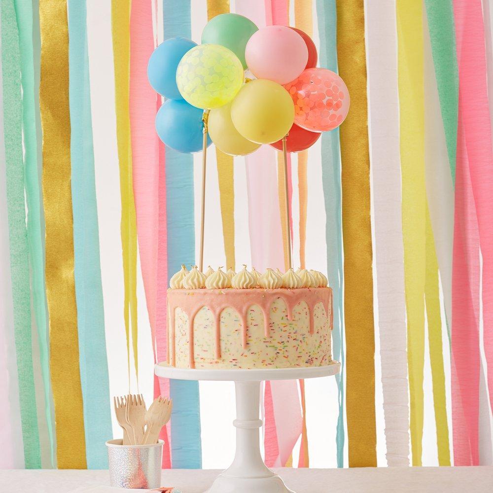 Cake Topper Globos Multicolor (11 Piezas)