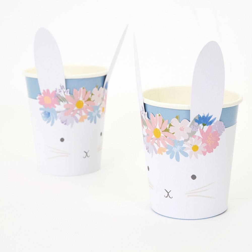 Vasos con Mangas en Forma de Conejo (8 Piezas)