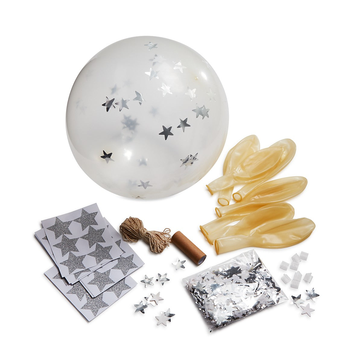 Kit de Globos con Confetti de Estrellas Gigante (8 Piezas)